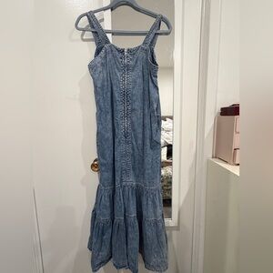 Denim Blue Sleeveless Dress
